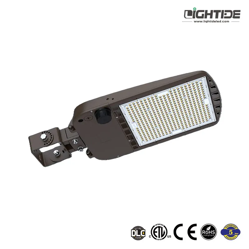 Lightide-DLC-QPL-slim-LED-shoebox-parking-lot-lights-trunnion-mount