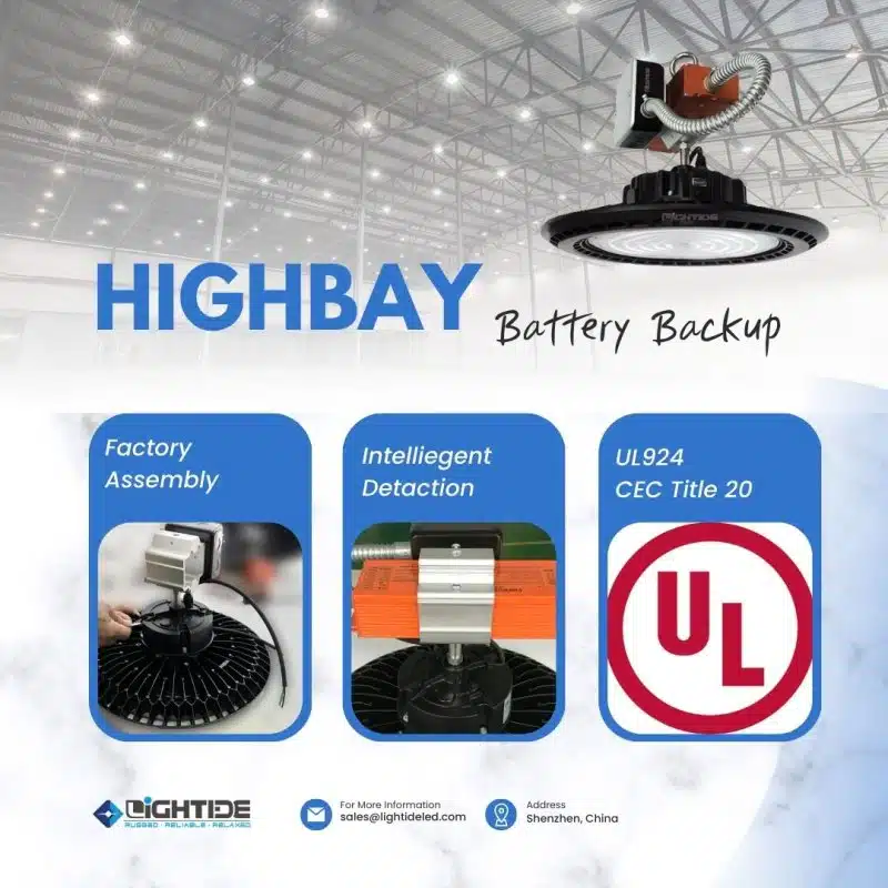 Lightide UFO LED HIGH BAY BATTERY BACKUP Lightide UFO LED HIGH BAY BATTERY BACKUP