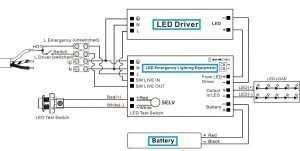 emergency led garage & canopy light wiring-diagram