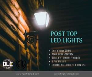 DLC led POST LIGHT OUTDOOR