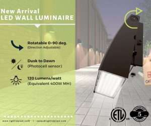 adjustable led wall pack lights