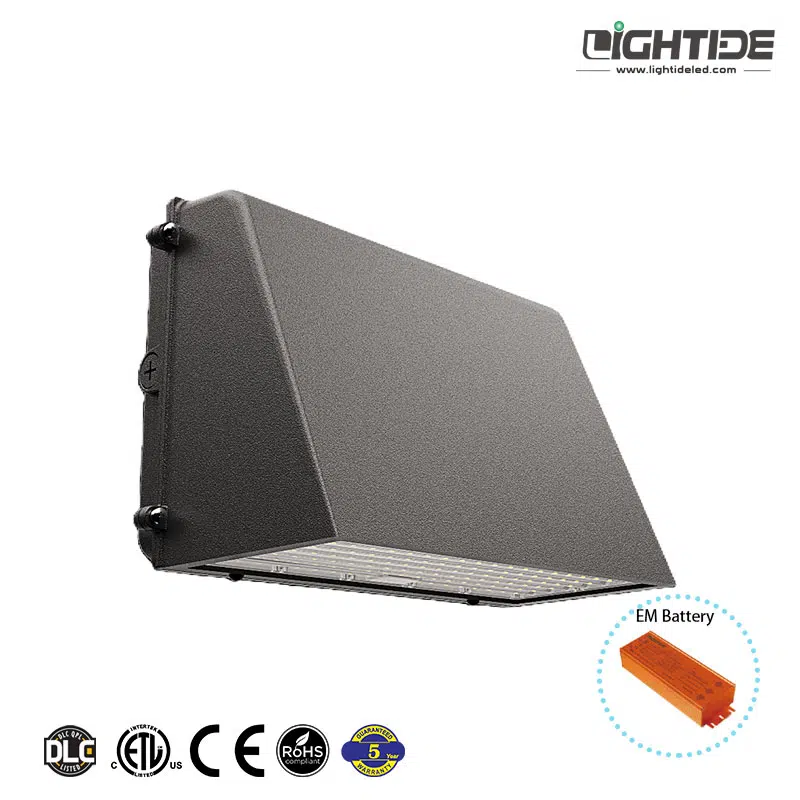 Lightide-WPCS-Trapezoid-led-wall-pack-flood-lighs-emergency-backup