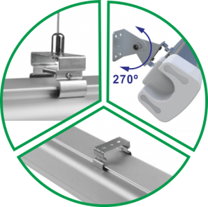 led tri-proof light mount options