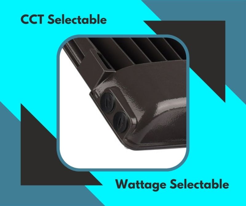 CCT & Wattage selectable led parking lot lights