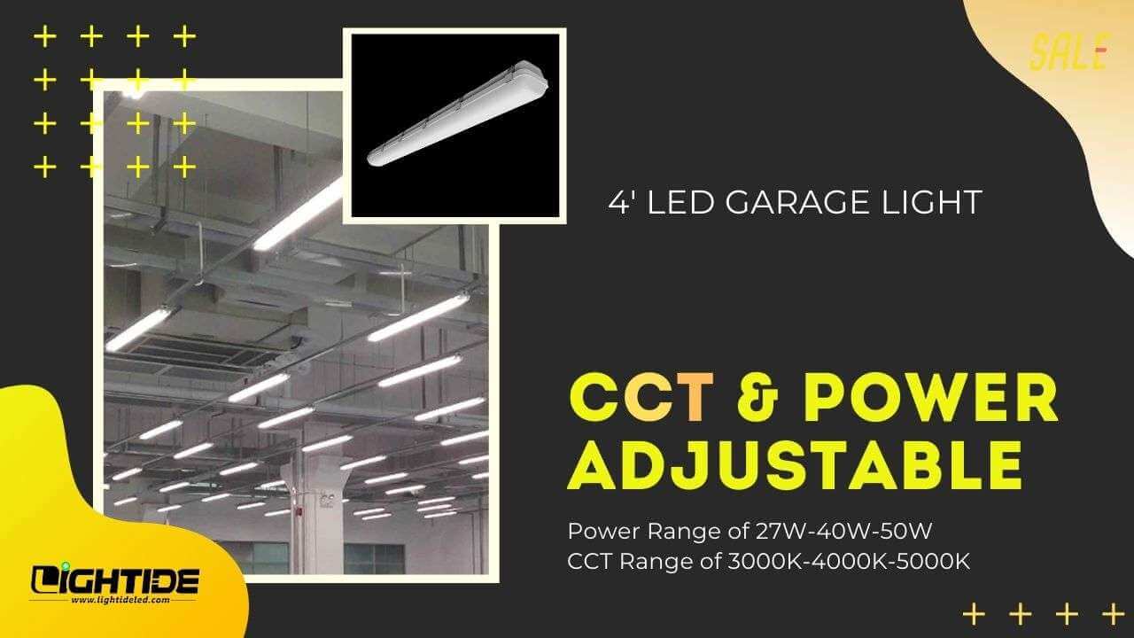 Lightde power & CCT adjustable led garage lights-shop lights