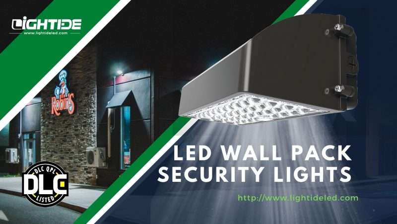 Lightide WPCT LED WALL PACK FLOOD LIGHT OUTDOOR emergency battery backup