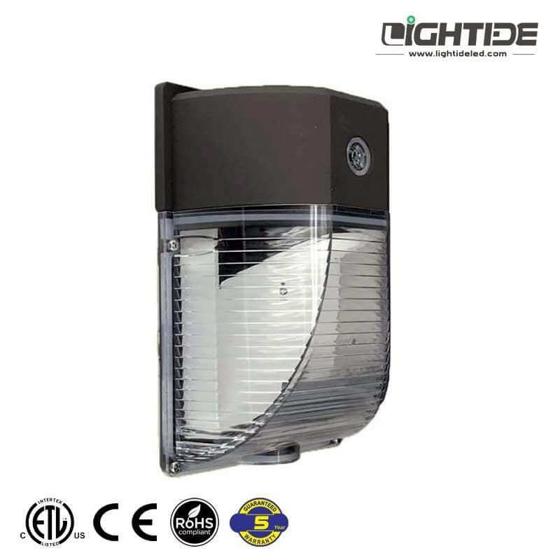 26W LED Wall Light Dusk-to-Dawn Photocell Outdoor 5000K Security Area Lighting 