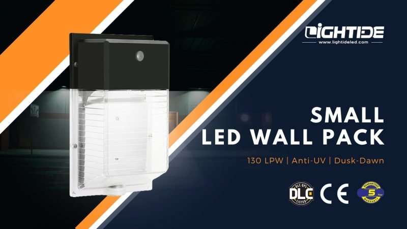 Lightide small DLC LED-WALL-PACK-Lights with photocell