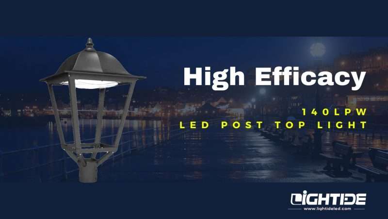 Lightide High Efficacy DLC led Post Top Light_street light PTB50-s