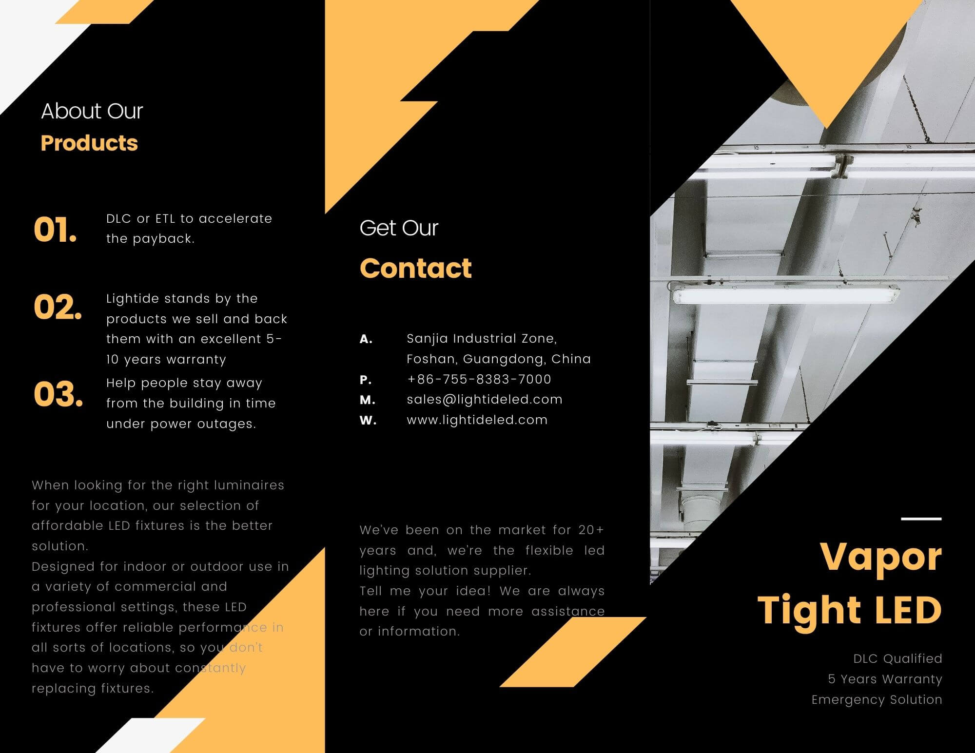 Lightide led vapor tight lights brochure