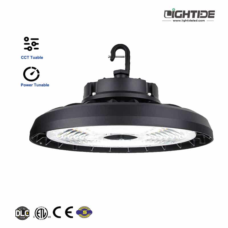 Lightide-CCT-&-Power-Tunable--DLC-UFO-led-HIGH-BAY-lightS