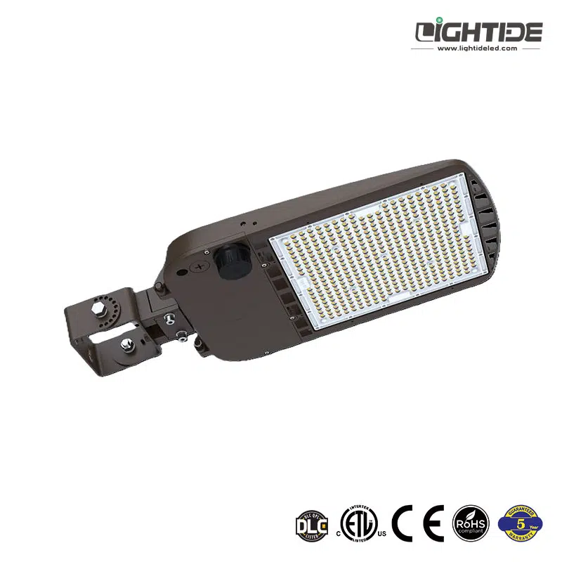 Lightide-DLC-QPL-slim-LED-shoebox-parking-lot-lights-trunnion-mount