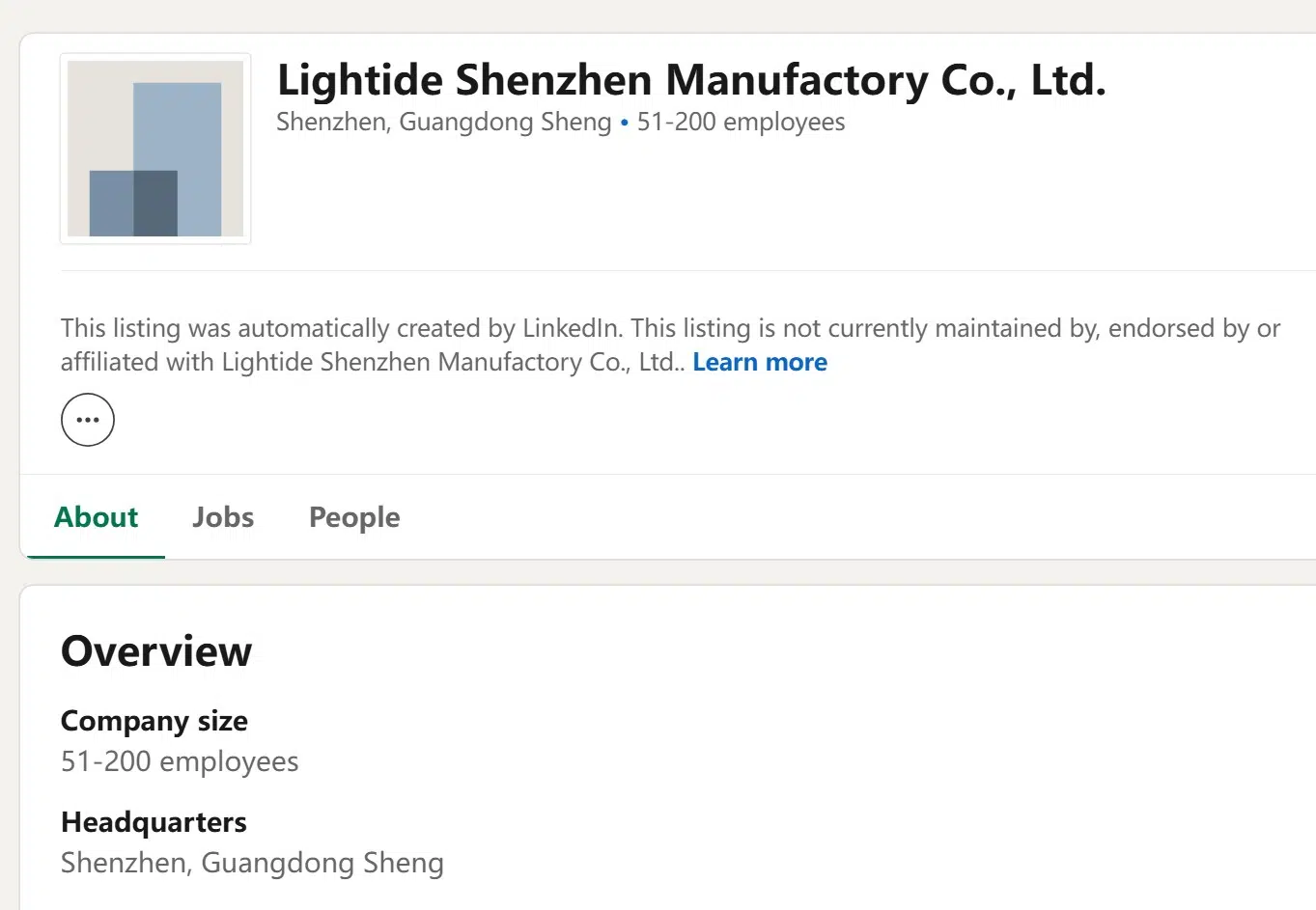 fake company
