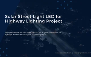 23-Lightide solar LED street lights for highway lighting project