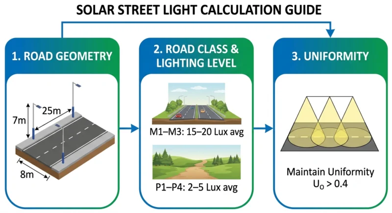 Define the Road Class and Required Lux Levels Define the Road Class and Required Lux Levels