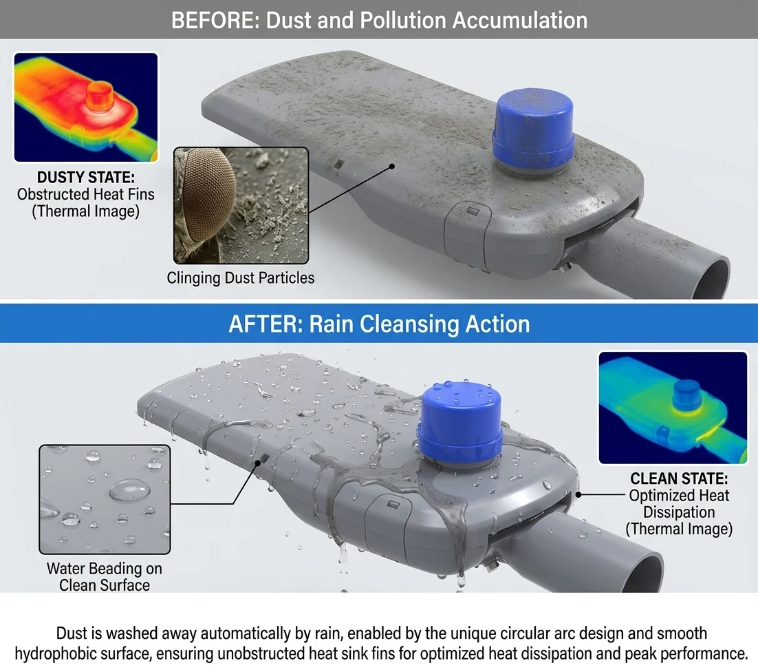 self cleaning for LED street lamp-v1 self cleaning for LED street lamp-v1